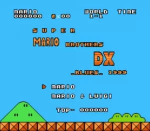 Super Mario Bros DX Blues (SMB1 Hack)